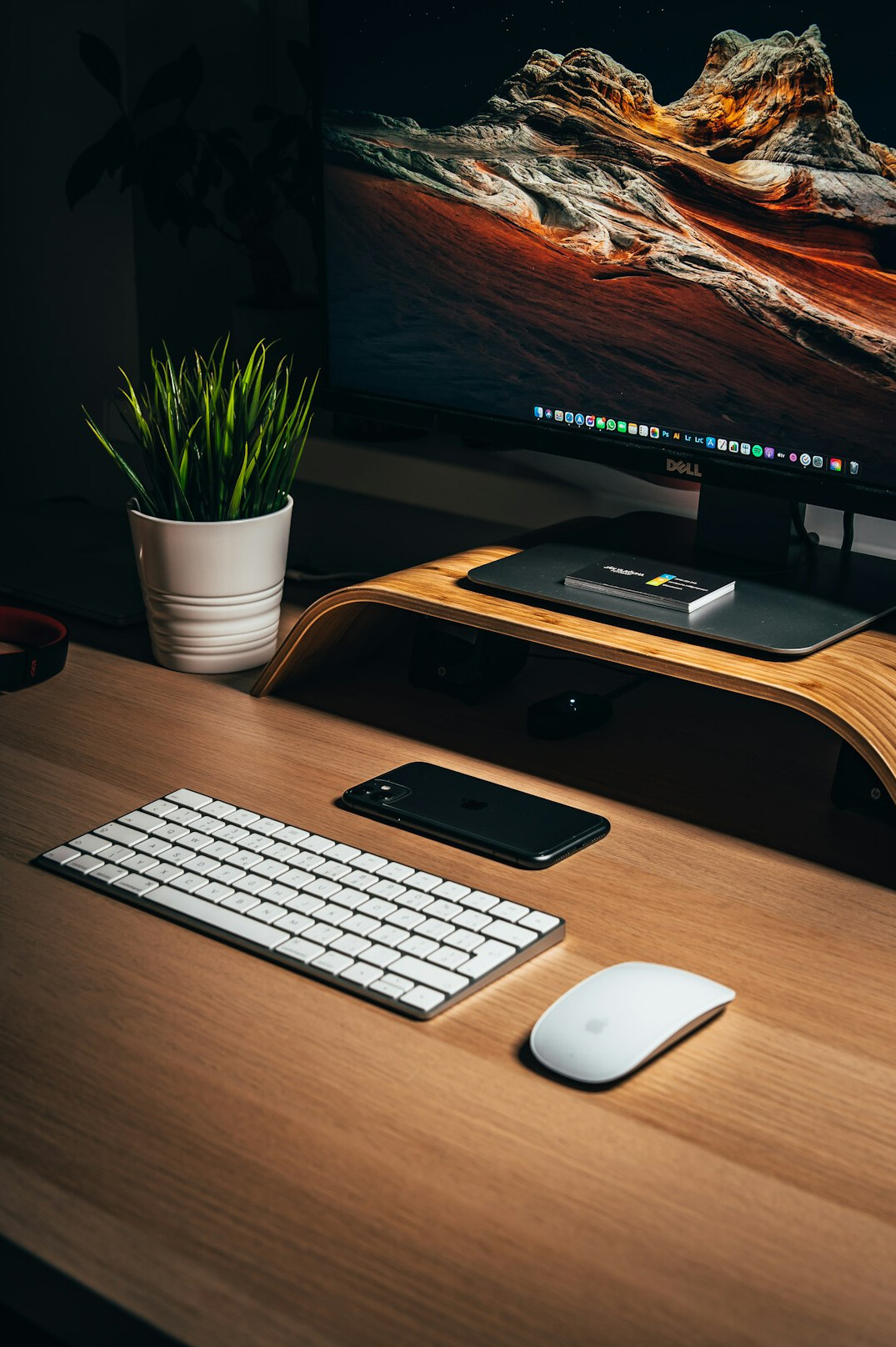 mystery writer desk setup